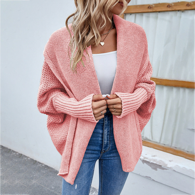 BatWing Cozy – Cardigan Oversize d’Hiver