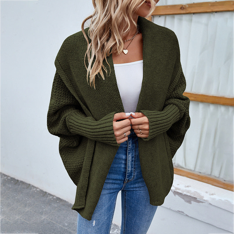 BatWing Cozy – Cardigan Oversize d’Hiver