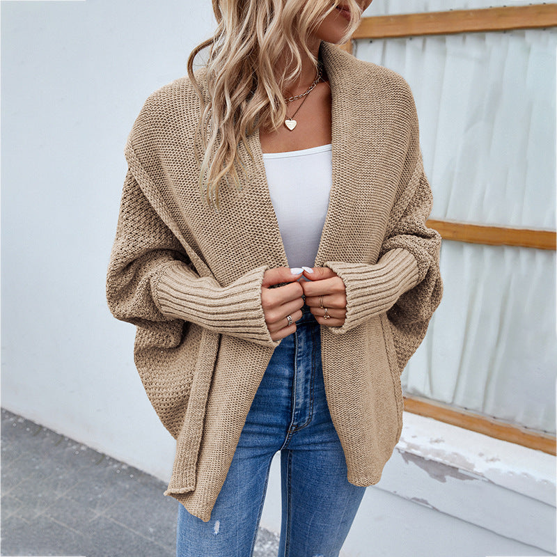 BatWing Cozy – Cardigan Oversize d’Hiver