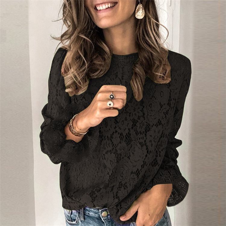 Minuit Lace – Chemisier Romantique