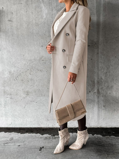 TailorTrench – Manteau Long Élégant