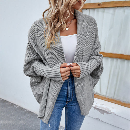 BatWing Cozy – Cardigan Oversize d’Hiver