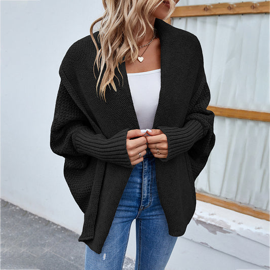 BatWing Cozy – Cardigan Oversize d’Hiver